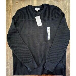 Goodfellow NEW Sweater Mens Size Large Black Long Sleeve Cable Knit Fall Winter